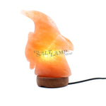 Diving Dolphin Salt Lamp (Timber Base)